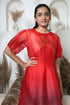RED ORGANZA DRESS